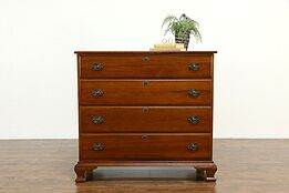 Traditional Walnut 1930's Vintage Dresser, Hall or Linen Chest  #33557