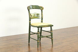 Washington Mt Vernon Painted Vintage Desk or Side Chair, New Upholstery #35078