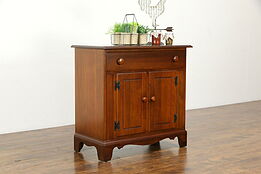 Cherry Vintage Bar or Bath Cabinet, Sideboard signed Heywood Wakefield #35156