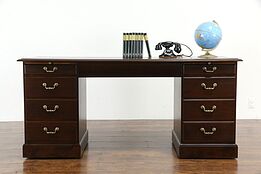 Traditional Vintage Office Credenza, Computer Desk, Lateral File, R-way #36009