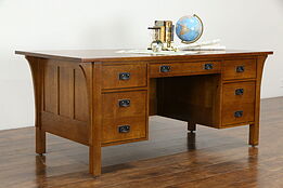 Stickley Vintage Craftsman Quarter Sawn Oak Office or Library Desk #36188