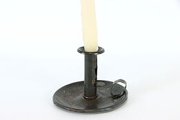 Antique Farmhouse Chamberstick or Candle Holder with Handle, Adjustable #37180