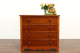 Victorian Country Pine Antique Farmhouse Chest or Dresser #36984