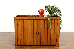 Country Pine Farmhouse Kitchen Pantry Primitive Wainscoting Dry Sink #36353