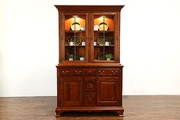 Traditional Cherry Vintage China Curio Cabinet, Bob Timberlake Lexington #37837