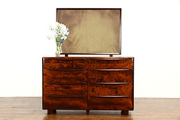 Midcentury Modern 1960 Vintage Dresser & Mirror, Heywood Wakefield #37764