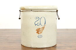 Stoneware 20 Gallon Red Wing Country Farmhouse Antique Crock #39109