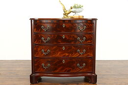 Georgian Style Mahogany Vintage 4 Drawer Chest or Dresser, Old Colony #38242