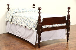 Empire 1840 Antique Full or Double Size 4 Poster Rope Bed & Platform