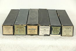 Group of 6 Player Piano Rolls, Aloha Ohe, Everybody's Doing It Now, Foxtrot etc