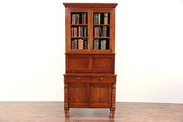 New England Antique Empire Cherry Secretary Desk & Bookcase #29830