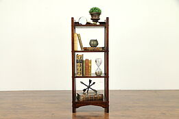 Arts & Crafts Mission Oak Antique Craftsman Bookshelf or Bath Shelf #31250