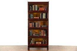 Macey Signed 1910 Antique 5 Stack Lawyer Bookcase