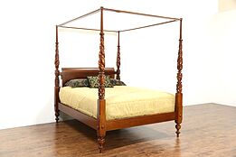 Baker Milling Road West Indies Queen Size Pineapple Poster Canopy Bed