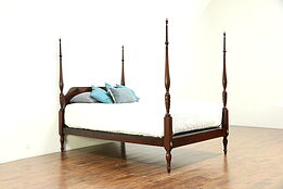 Mahogany Full Size Vintage Poster Bed, Beacon Hill #30286