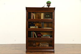 Oak Quarter Sawn Antique 4 Stack Lawyer Bookcase, Bath Cabinet #31959