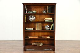 Oak Victorian Antique Bookcase or Library Bookshelf, Bath Cabinet #30110