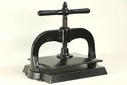 Cast Iron Antique Black Bookbinder Book Press #31024