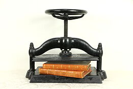 Victorian Antique 1890 Cast Iron Bookbinder Book Press #32137