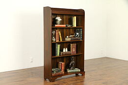 Oak & Elm Antique Bookcase or Bathroom Cabinet, Adjustable Shelves #32575