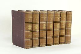 Dickens Antique Complete Set of 7 Volumes, Christman Carol, Expectations #33493