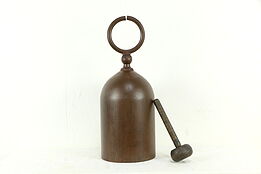 Chinese Style Vintage Iron Bell & Wooden Hammer #35141