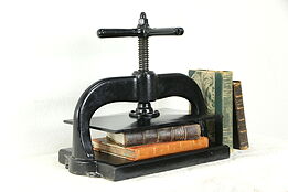 Victorian Antique Cast Iron Bookbinder 10 x 15 Book Press #34265