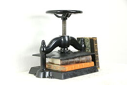 Victorian Antique Cast Iron Bookbinder 10 x 12  Book Press #34267