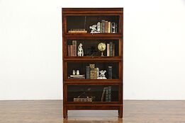 Lawyer Antique 4 Stack Office or Library Bookcase, Globe Wernicke #36228