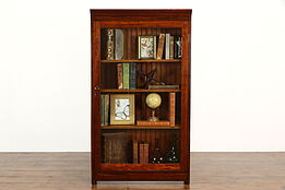 Country Pine Antique Farmhouse Bookcase, Curio or Bath Cabinet #37687