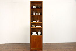 Midcentury Modern Danish Teak Vintage Wall Unit, Bookcase, Bath Cabinet #39308