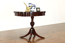 Georgian Style Vintage Mahogany Flip Top Game Table or Hall Console #34774