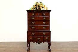 Traditional Georgian Mahogany Vintage Highboy, Tall Chest on Chest #37547