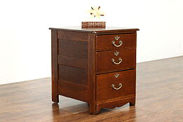 Oak Quarter Sawn Antique Small Chest, End Table or Nightstand #37808