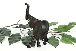 Elephant Vintage Traditional Carved Rosewood Indian Sculpture #40322