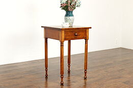 Farmhouse Antique Sheraton Rustic Nightstand, End or Lamp Table #39908