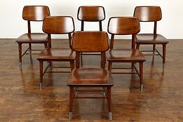 Set of 6 Midcentury Modern Vintage Dining or Office Chairs, Sjöström #39418