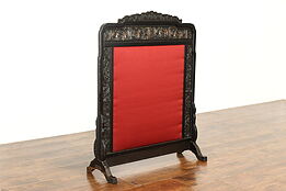 Chinese Antique Hand Carved Fireplace Hearth Fire Screen #40128