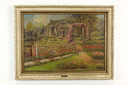 California Homestead Antique Original Oil Painting, Farsky 31.5" #39764
