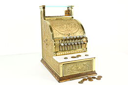 Victorian Antique Candy or Barber Shop Brass National Cash Register #40655