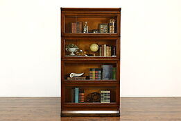 Oak Lawyer 4 Stack Antique Office, Library Book or Display Case, Viking #40896