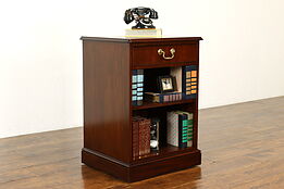 Traditional Vintage Mahogany Nightstand, Lamp Table, Office Cabinet Baker #41045