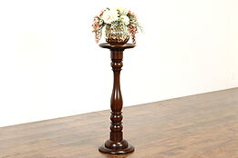 Traditional Antique Mahogany Sculpture Pedestal or Plant Stand #41258