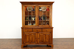 Traditional Vintage Breakfront, China or Display Cabinet, Nichols & Stone #41429