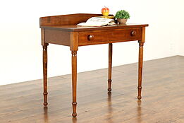 Sheraton Antique Farmhouse Cherry Console or Dressing Table, Writing Desk #39910