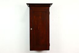 Farmhouse Pine Wall Hanging Antique Cupboard, Pantry, or Kitchen Cabinet #41439