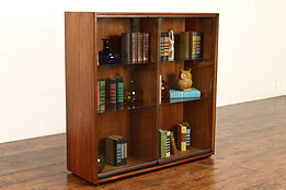 Midcentury Modern Vintage Walnut Bookcase or Display Cabinet, Jens Risom #38279