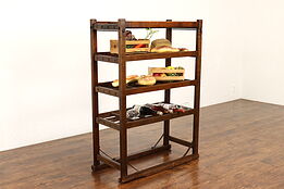 Farmhouse Antique Rustic Industrial Bakery Cooling Rack or Wine Rack #42207