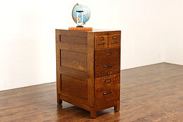 Arts & Crafts Mission Oak Antique Craftsman 4 Drawer Office File Cabinet #42275