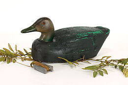 Farmhouse Carved Folk Art Vintage Duck Decoy Sculpture #41966